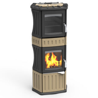 Stufa a legna con forno Monella 185